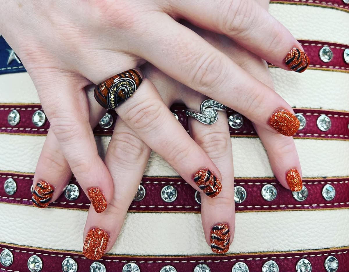 Nail work by L.A. Nails